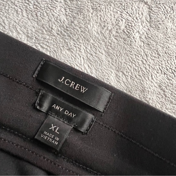 J. Crew Any Day Eco Ponte Knit Pull-On Pixie Pant Black XL - Picture 3 of 15